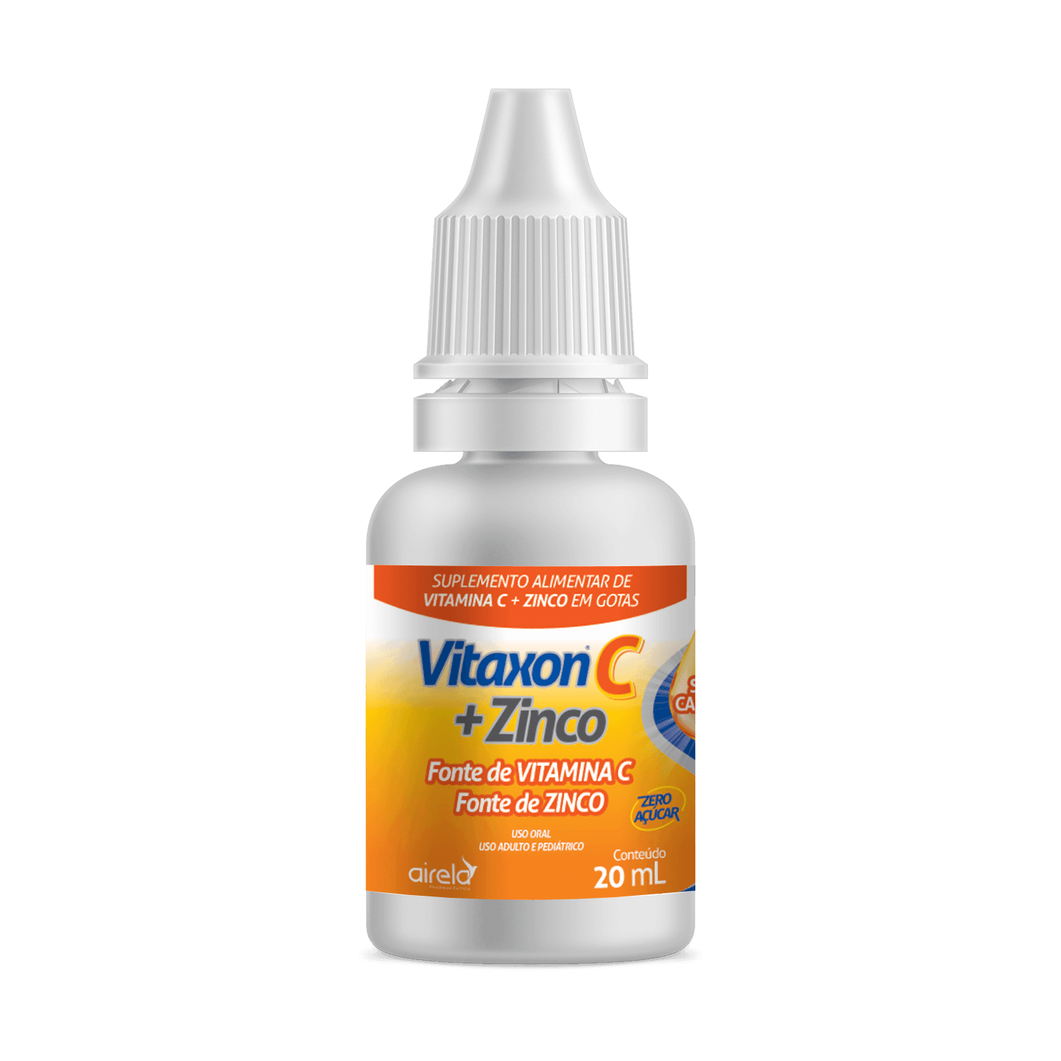 Vitaxon Solução C Zinco Fortalecimento Imunológico Airela Vitamina C - 20ml - Macrofarma