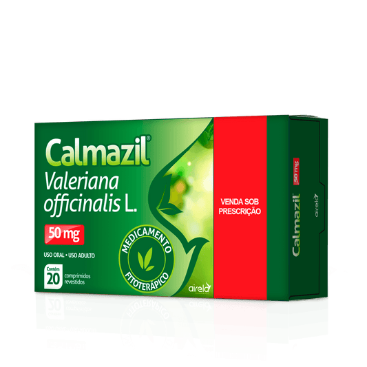 Calmazil Comprimidos Relaxamento Airela Calmante - 20 Comprimidos - Macrofarma