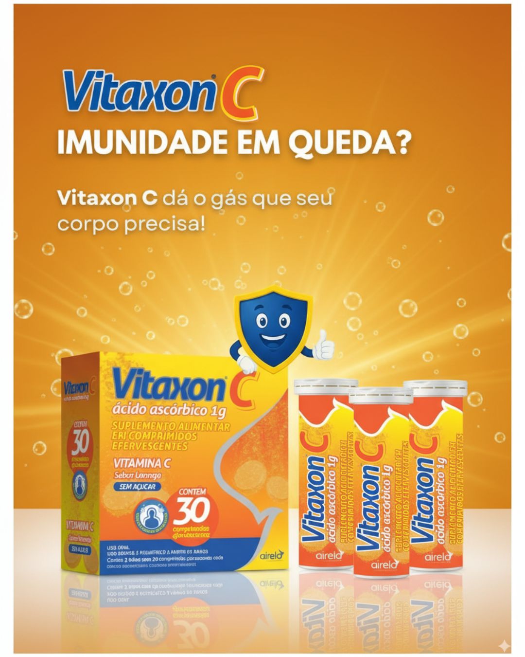 Vitaxon Comprimidos Suporte Nutricional Airela Vitaminas - 30 Comprimidos