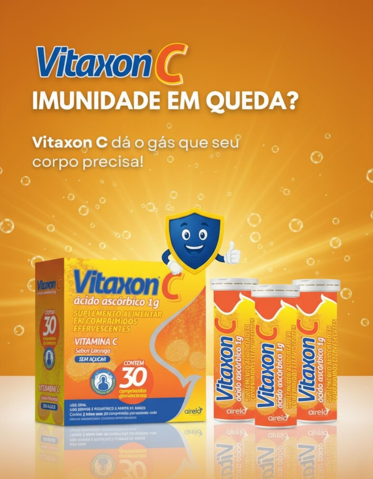 Vitaxon Comprimidos Suporte Nutricional Airela Vitaminas - 30 Comprimidos