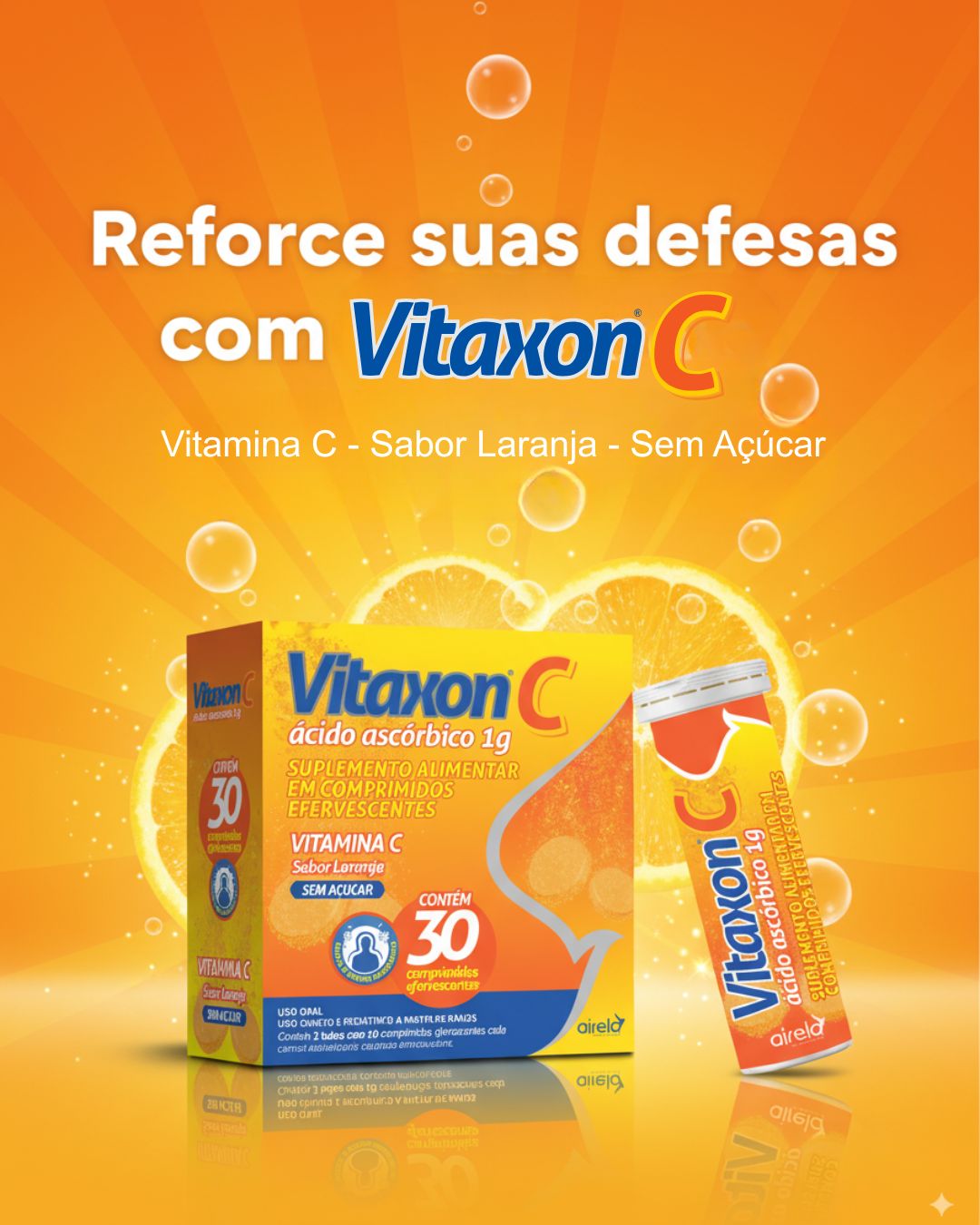 Vitaxon Comprimidos Suporte Nutricional Airela Vitaminas - 30 Comprimidos