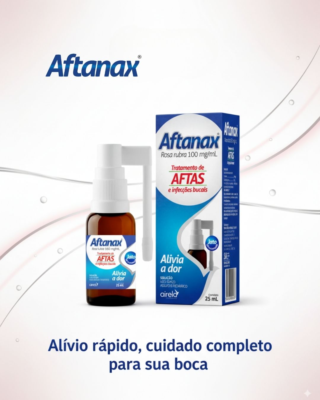 Aftanax Solução Tratamento Bucal Airela Adstringente - 25ml