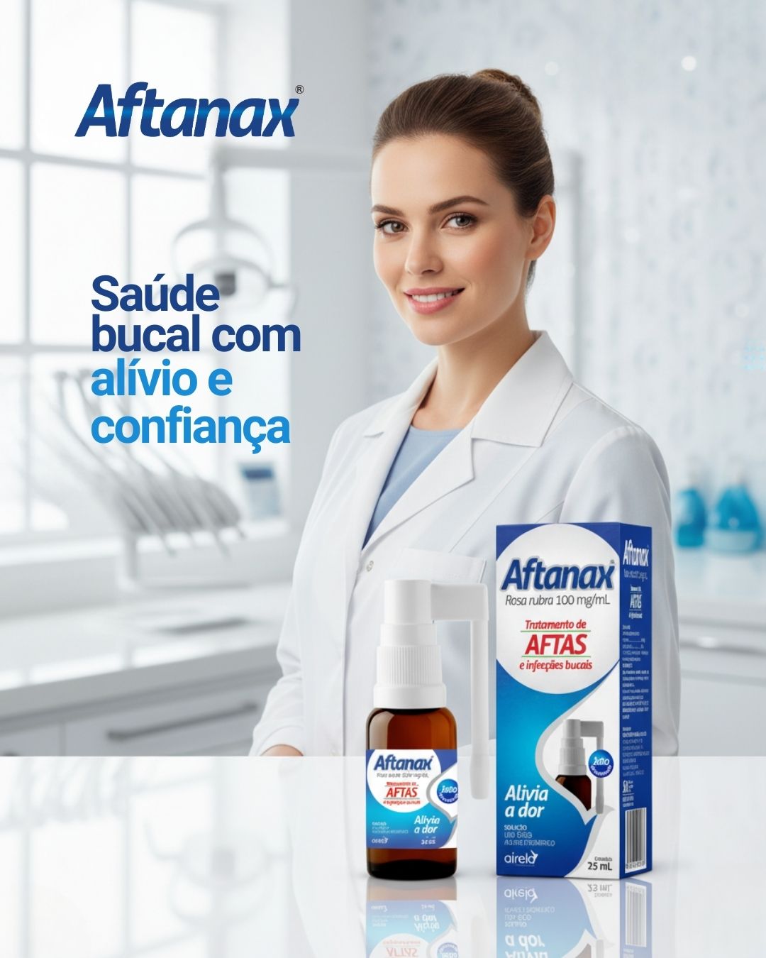 Aftanax Solução Tratamento Bucal Airela Adstringente - 25ml