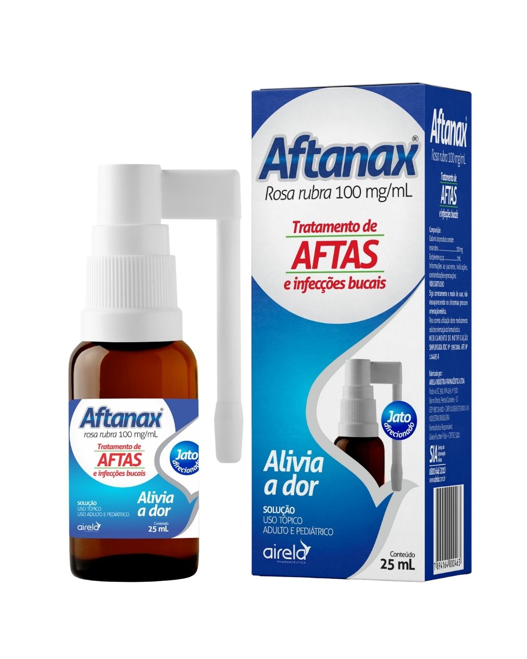Aftanax Solução Tratamento Bucal Airela Adstringente - 25ml