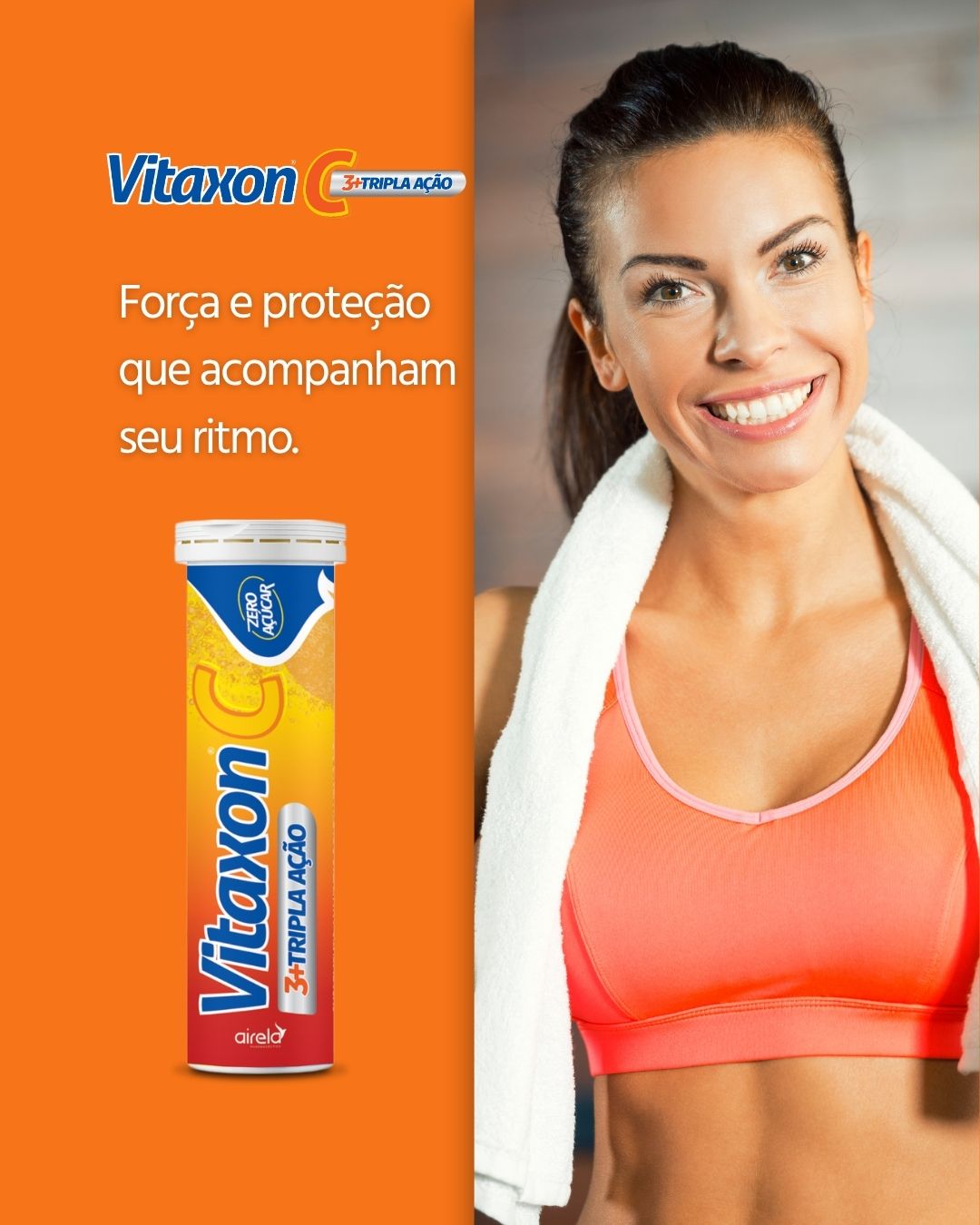 Vitaxon Comprimidos Tripla Ação Fortalecimento Imunológico Airela Vitamina C - 10 Efervescentes