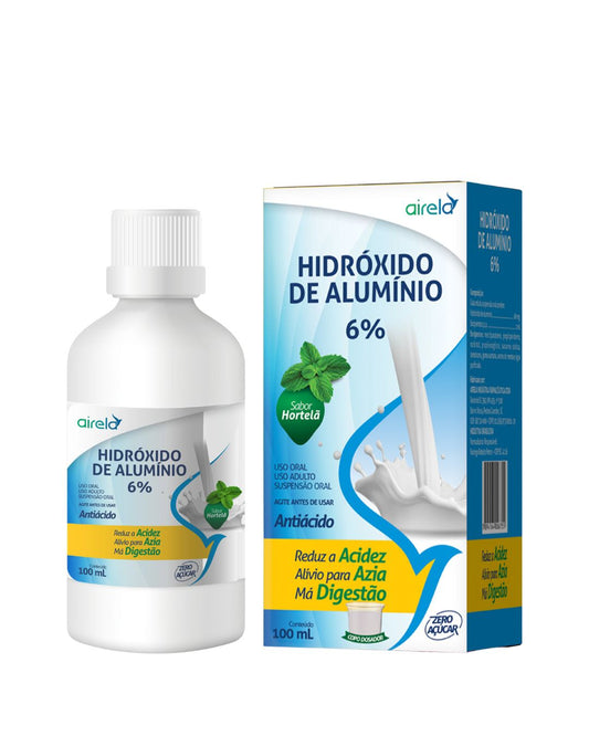 Hidróxido Antiácido Alívio da Azia Airela Alumínio - 100ml