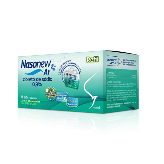Nasonew Refil AR Limpeza Nasal Airela Irrigação - 30 Envelopes - Macrofarma