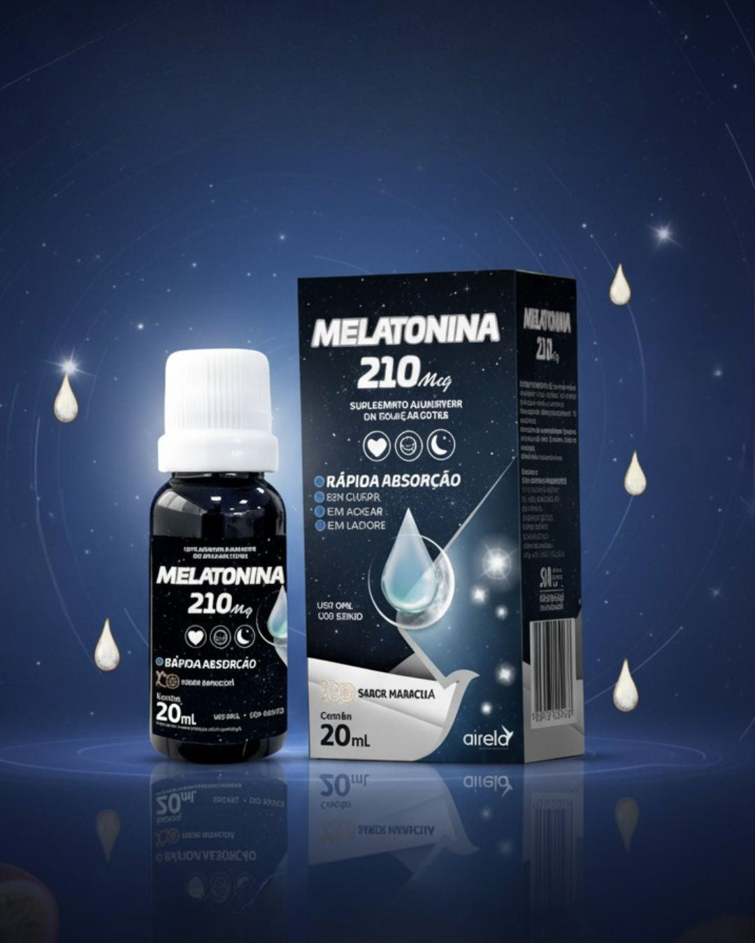 Melatonina Suplemento Melhora do Sono Airela Sono Natural - 20ml