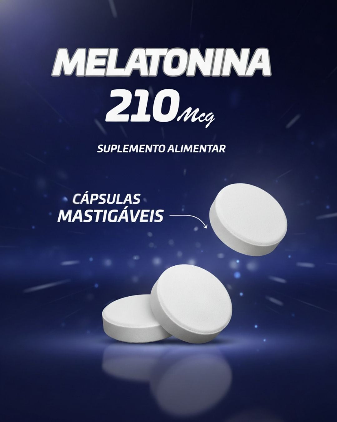 Melatonina Comprimidos Melhora do Sono Airela Sono Natural - 120 Comprimidos