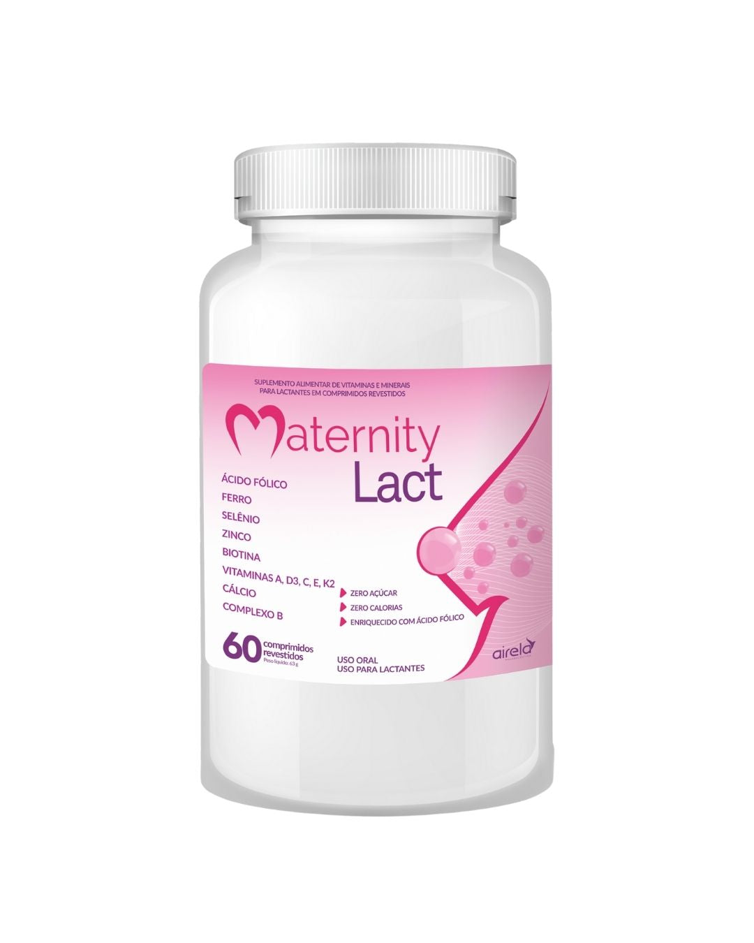 Maternity Comprimidos Lact Saúde da Mulher Airela Gestante - 60 Comprimidos