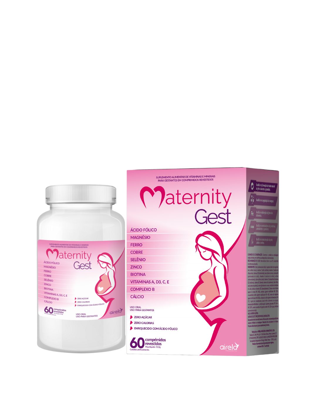 Maternity Comprimidos Gest Saúde da Mulher Airela Gestante - 60 Comprimidos
