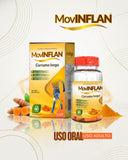 Movinflan Cápsulas Saúde Articular Airela Cúrcuma - 60 Cápsulas