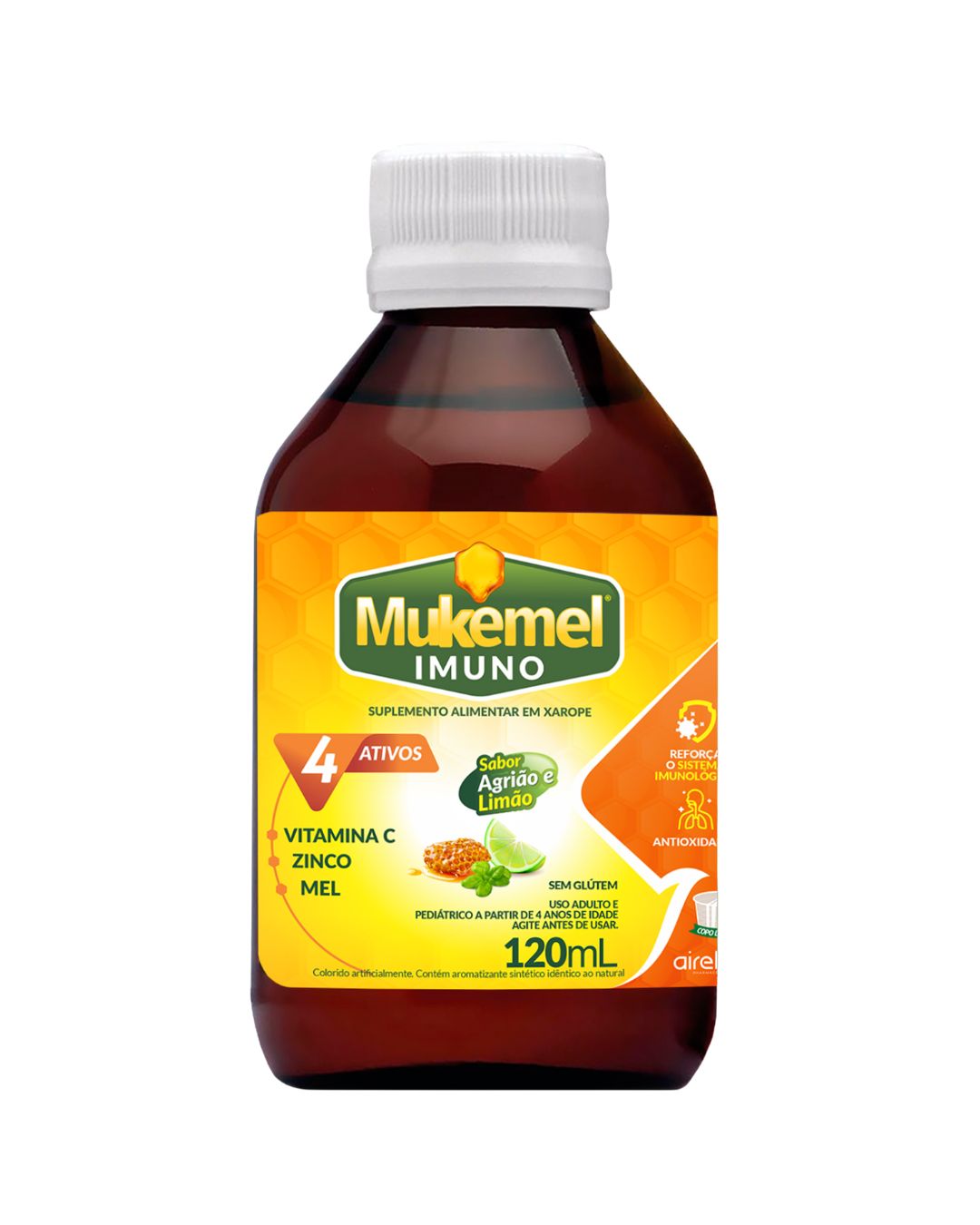 Mukemel Suplemento Fortalecimento Imunológico Airela Vitamina C - 120ml