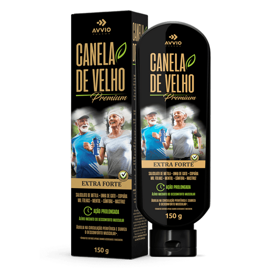 Canela De Velho Com Sebo De Carneiro Premium Fracionado Alívio Dores Musculares AVVIO Bem-estar - 150g - Macrofarma