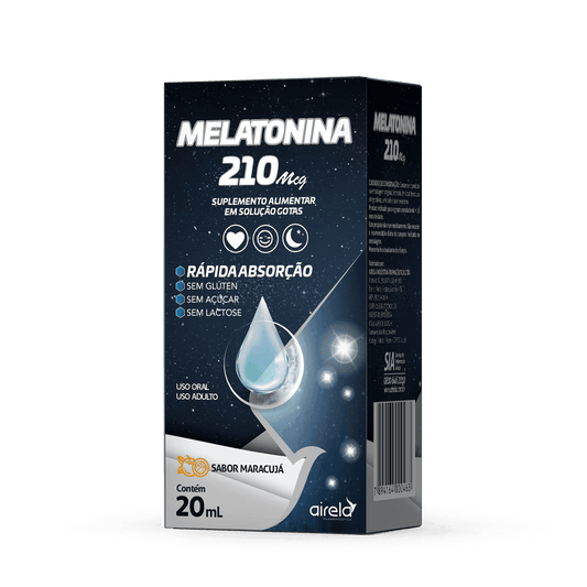 Melatonina Suplemento Alimentar Natural Sono e Relaxamento - 20ml