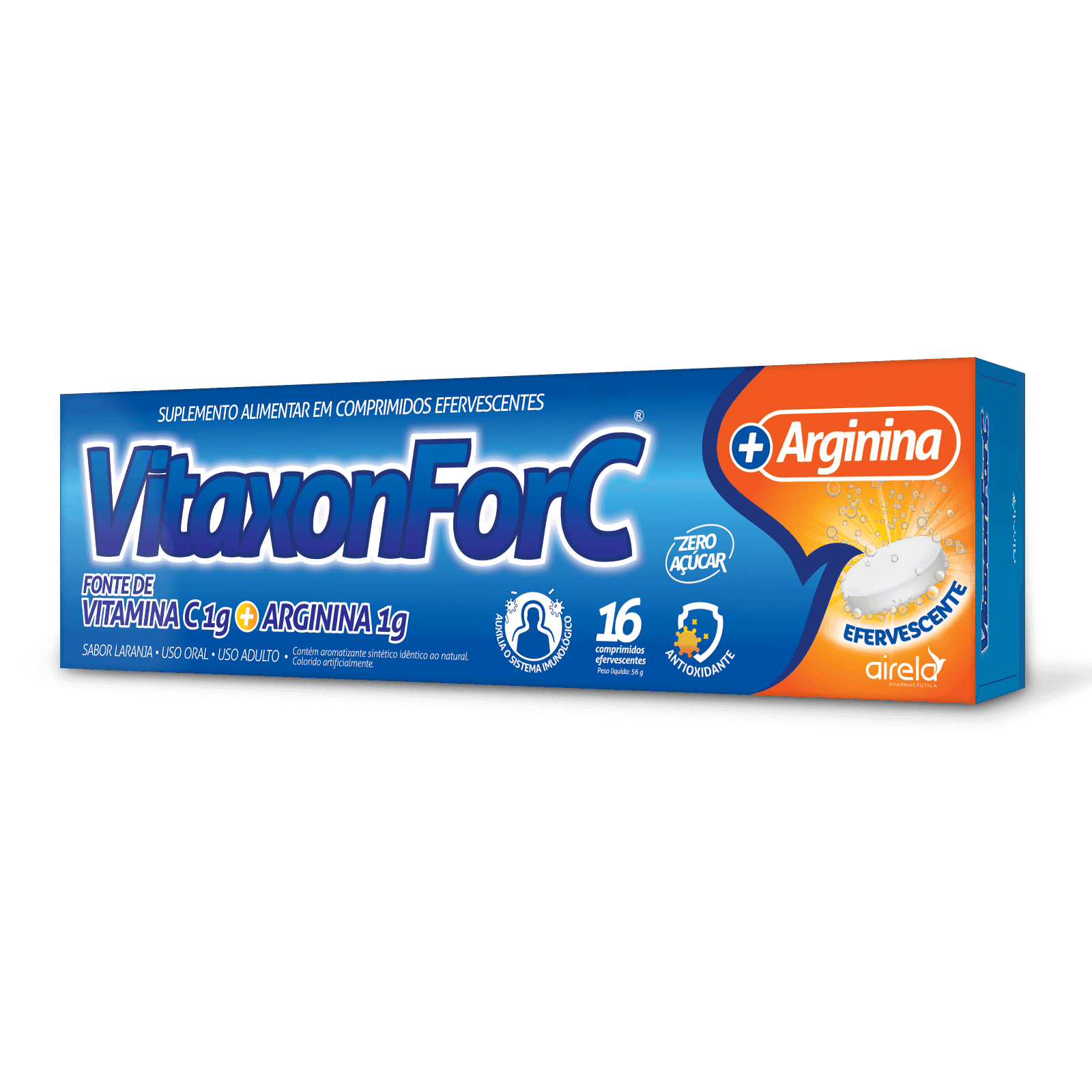 Vitaxonfor Comprimidos C Energia & Imunidade Airela Vitamina C - 16 Efervescentes - Macrofarma