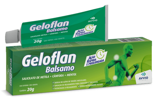 Geloflan Bálsamo Alívio Dores Musculares AVVIO Bem-estar - 20g - Macrofarma