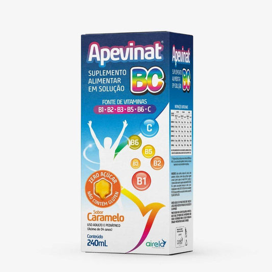 Apevinat Suplemento BC Fortalecimento Imunológico Airela Complexo B - 240ml - Macrofarma
