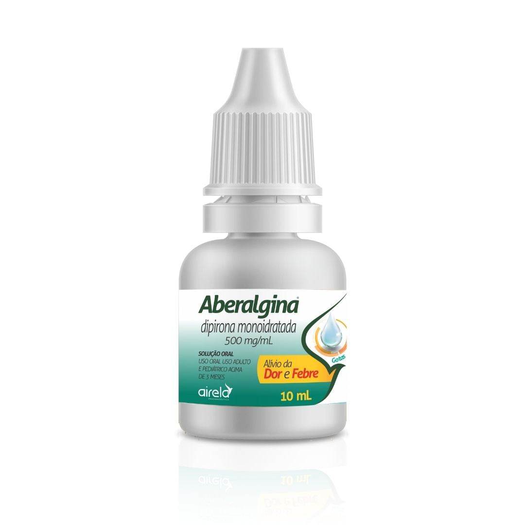 Aberalgina Medicamento Alívio da Dor & Febre Airela Analgésico - 10ml - Macrofarma