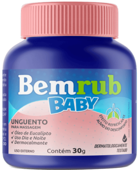 Bemrub Baby Bálsamo Alívio Respiratório AVVIO Cuidado Infantil - 30g - Macrofarma