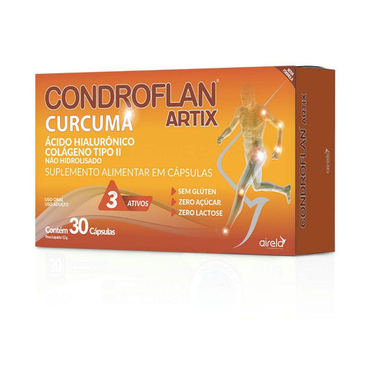 Condroflan Cápsulas Artix Saúde Articular Airela Colágeno - 30 Cápsulas - Macrofarma