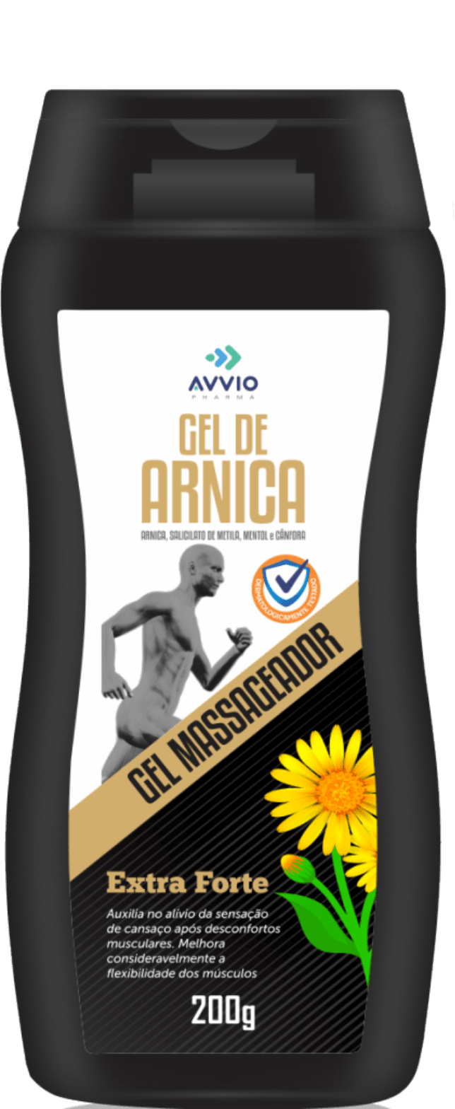 Arnica Gel Extrato Forte Alívio Dores Musculares AVVIO Bem-estar - 200g - Macrofarma
