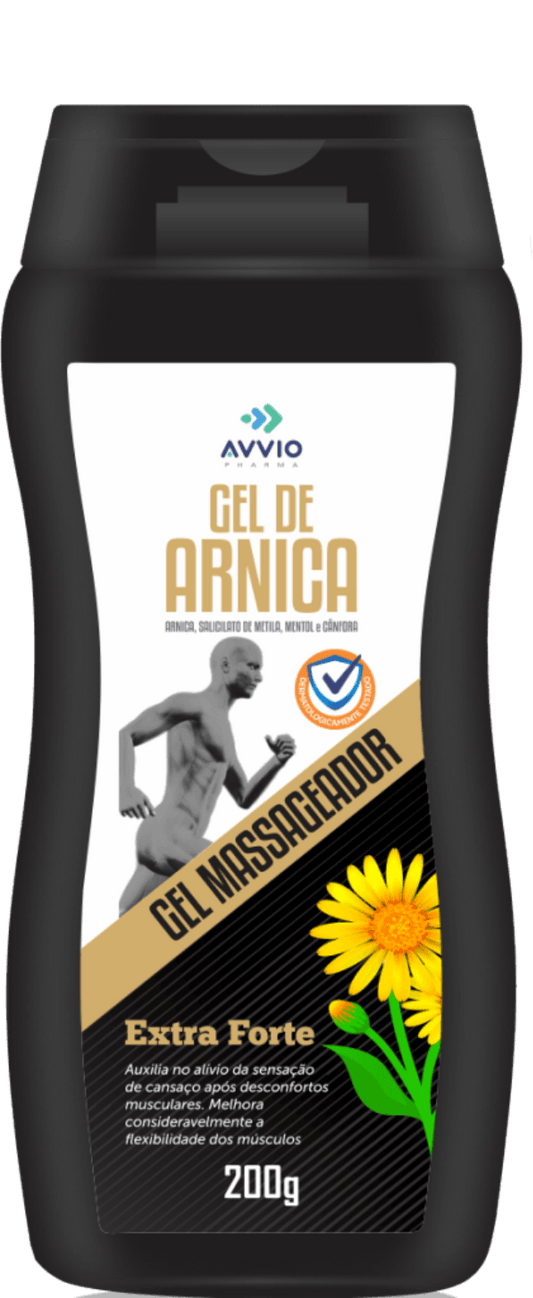 Arnica Gel Extrato Forte Alívio Dores Musculares AVVIO Bem-estar - 200g - Macrofarma