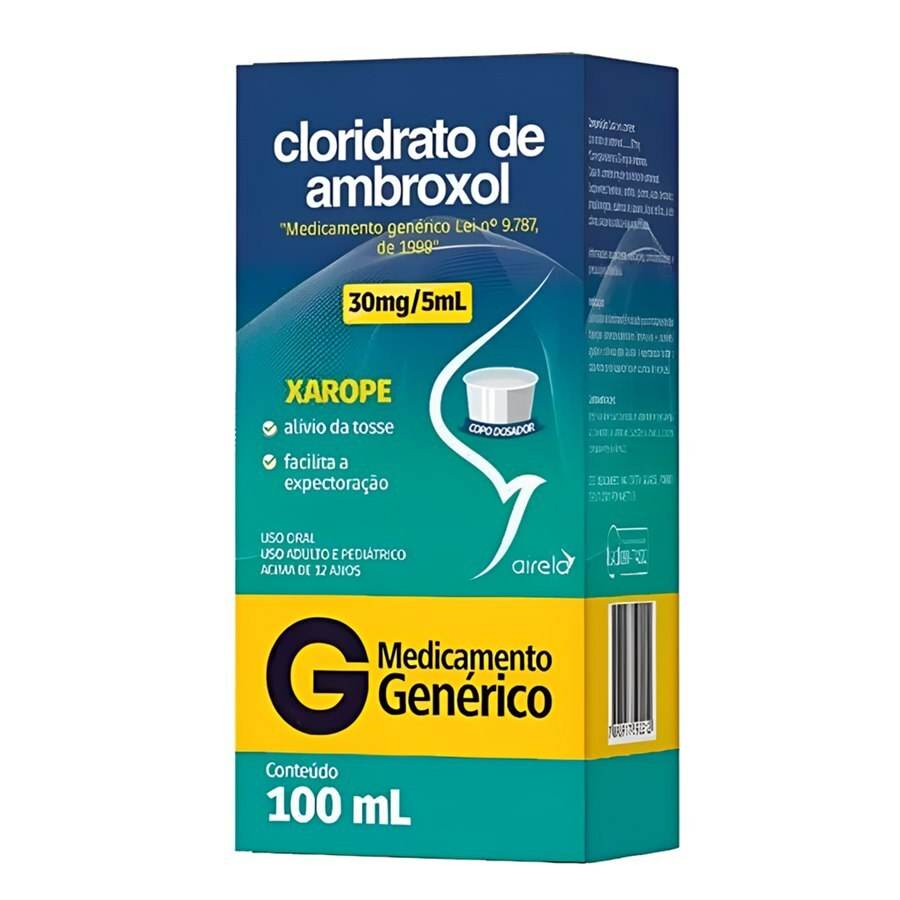 Cloridrato Xarope Adulto Saúde Respiratória Airela Ambroxol - 100ml - Macrofarma