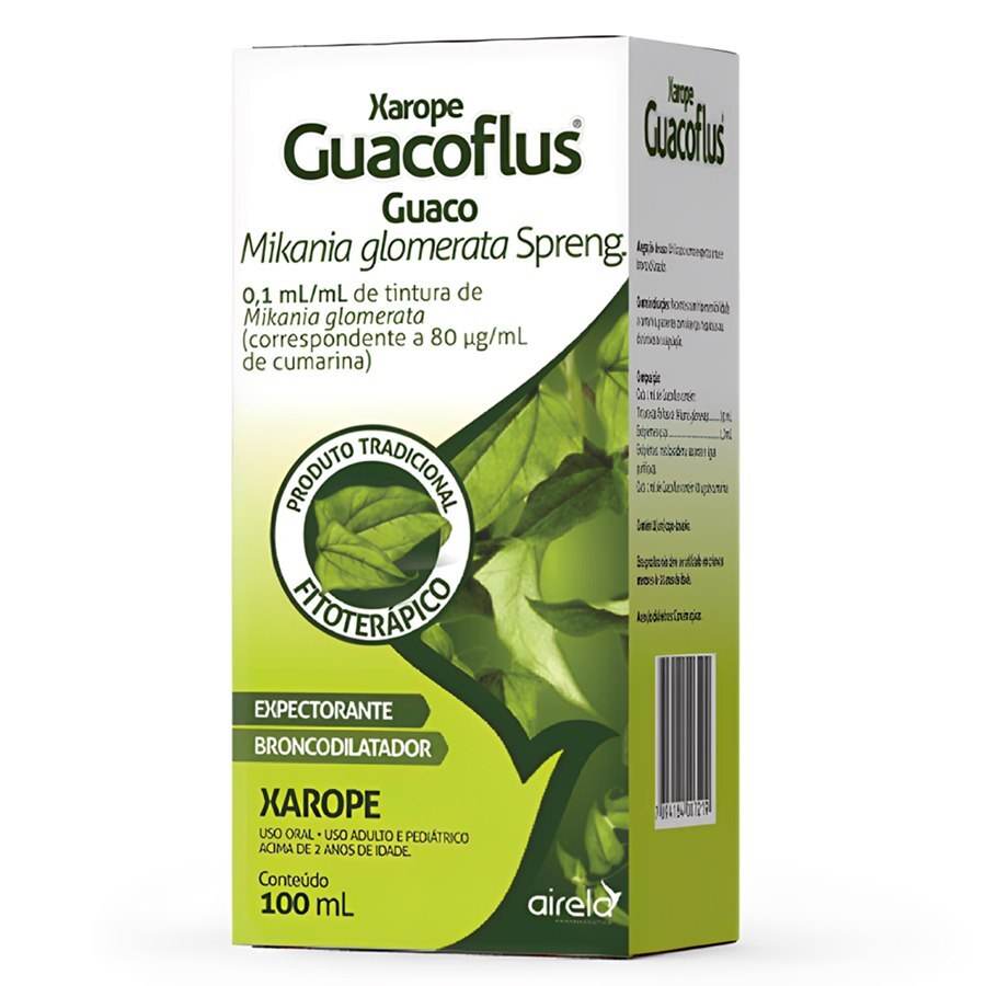 Guacoflus Suplemento Saúde Respiratória Airela Natural - 100ml - Macrofarma