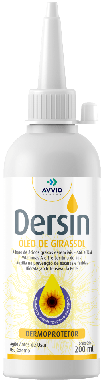 Dersin Óleo de Girasol Hidratação Nutrição AVVIO Cuidado com a Pele - 200ml - Macrofarma