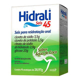 Hidrali Sachês Água de Coco Reposição Hidroeletrolítica Airela Reidratante - 4 Envelopes - Macrofarma