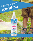 REP Insetos Kids Repelente Infantil Avvio Icaridina Spray Sem Álcool 6h Proteção 100ml
