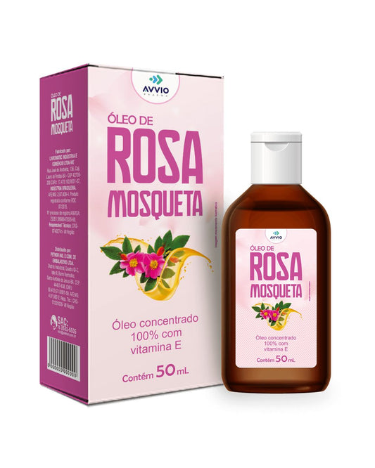 Óleo Rosa Mosqueta com Vitamina E Avvio - 100% Cncentrado 50ml