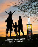 Spray Repelente Insetos Família Icaridina 25% Proteção Prolongada Família Não Oleosa AVVIO Repelente - 100ml