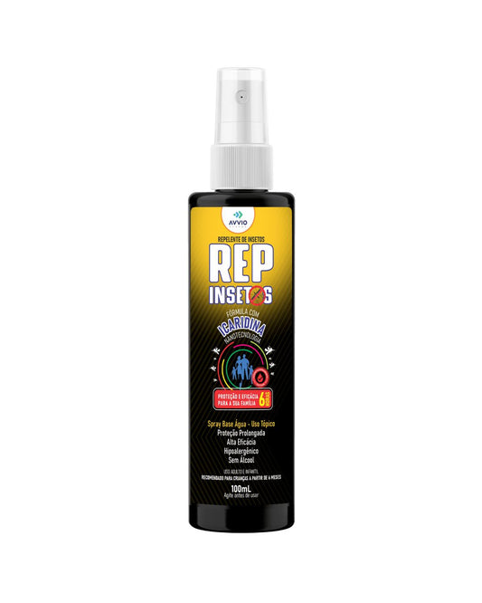 REP Repelente Familiar Avançado Avvio Icaridina com Nanotecnologia Spray Sem Álcool Hipoalergênico 100m