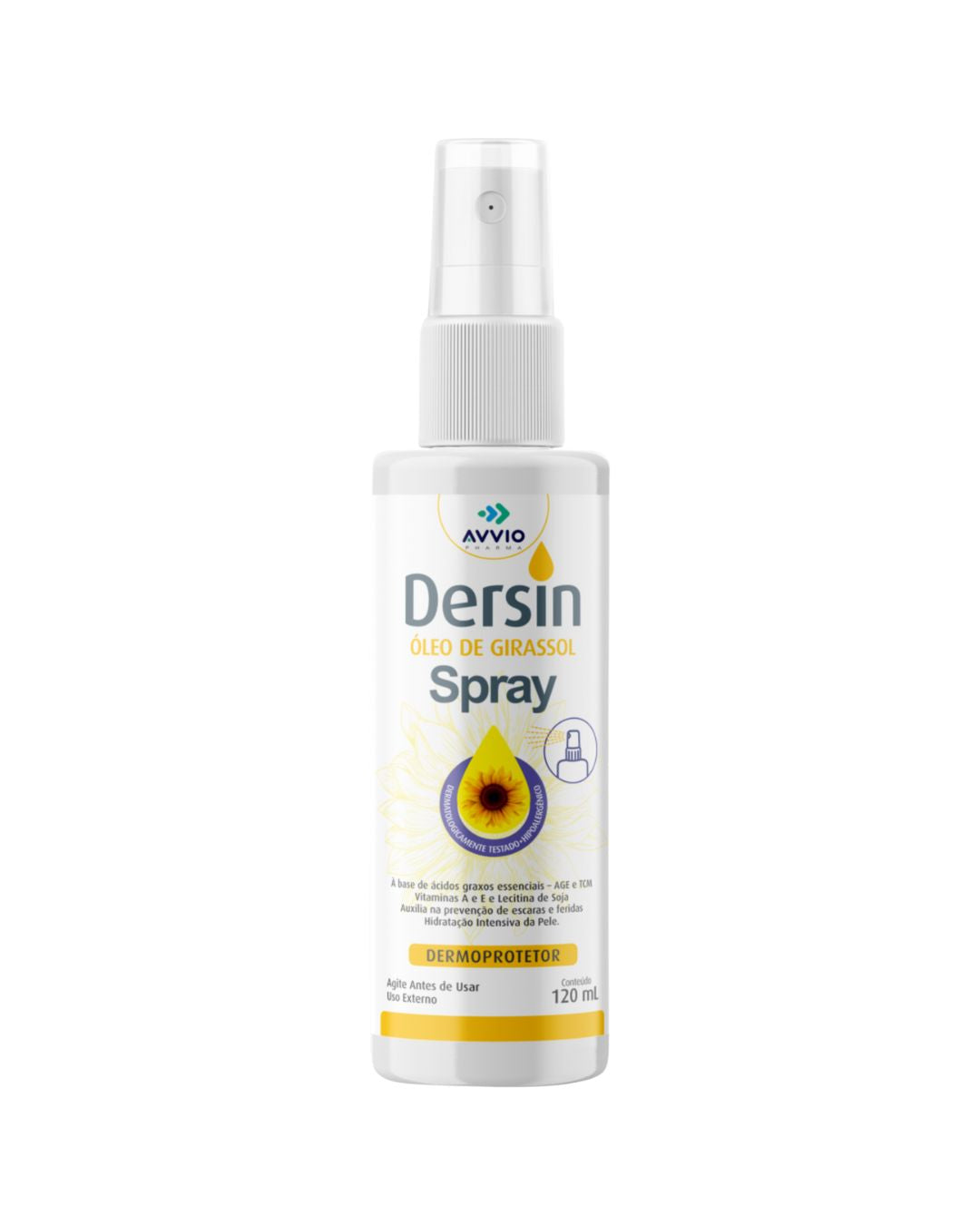 Dersin Óleo Age Spray Hidratação Nutrição AVVIO Cuidado com a Pele - 120ml