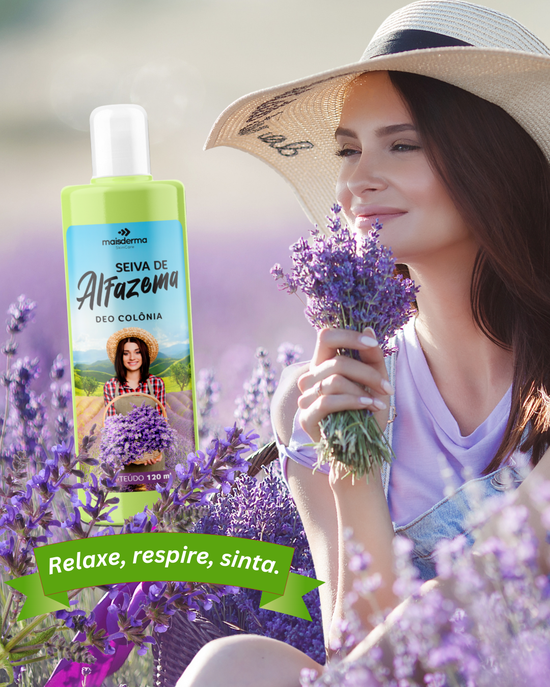 Seiva de Alfazema Deo Colônia Maisderma Avvio Fragrância Natural e Relaxante - 120ml