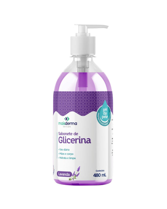 Sabonete Líquido de Glicerina Lavanda - Hidratação e Suavidade AVVIO Skin Care 480ml
