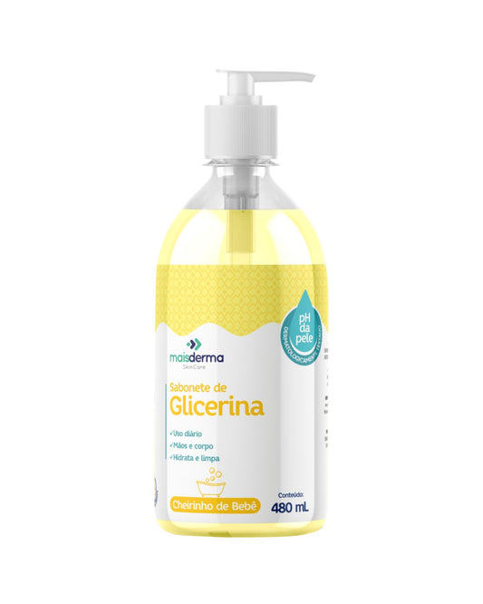 Sabonete Líquido de Glicerina Cheirinho de Bebê - Hidratação e Suavidade AVVIO Skin Care 480ml