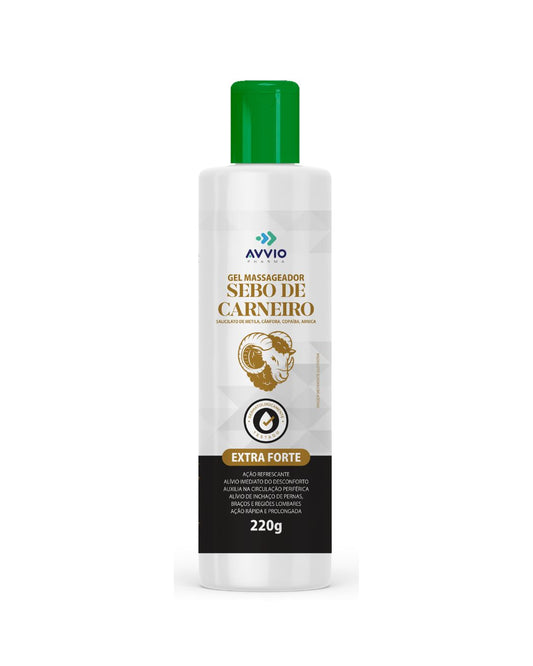 Sebo De Carneiro Extrato Forte Alívio Dores Musculares AVVIO Bem-estar - 220g