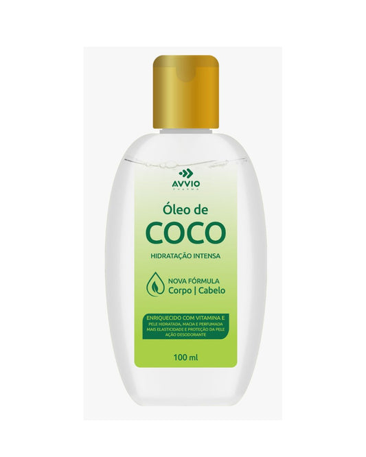 Óleo De Coco Avvio Com Vitamina E Hidratação Nutrição AVVIO Cuidado com a Pele - 100ml