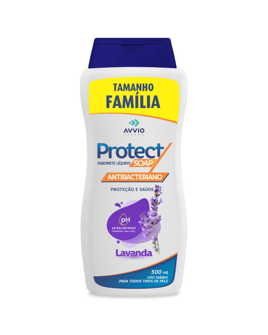 Sabonete Líquido Banho Lavanda Protectsoap Hidratação Suavidade AVVIO Limpeza Suave - 500ml