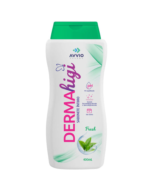 Dermahigi Sabonete Líquido Íntimo Fresh - Limpeza Delicada Fragrância Refrescante AVVIO 400ml