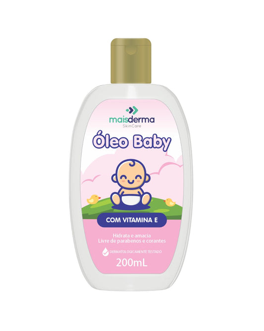 Óleo Baby Maisderma com Vitamina E Hidratação Suave AVVIO Cuidado Infantil - 200ml