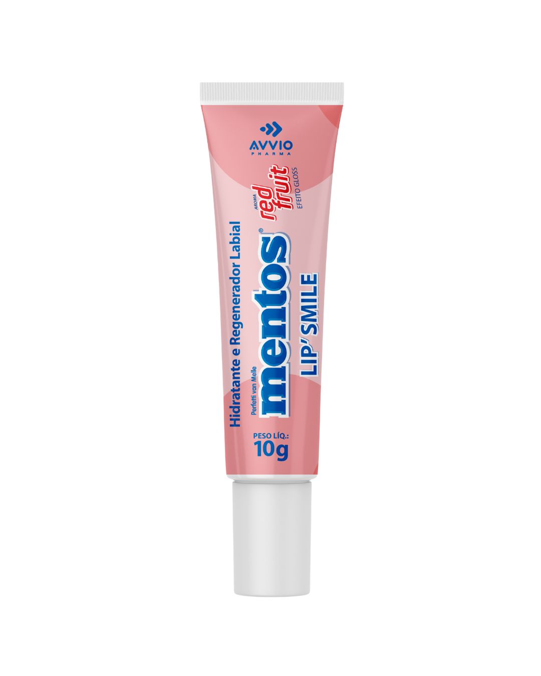 Lip'smile Mentos Hidratante Labial Frutas Vermelhas Hidratação Proteção AVVIO Cuidado Labial - 10g