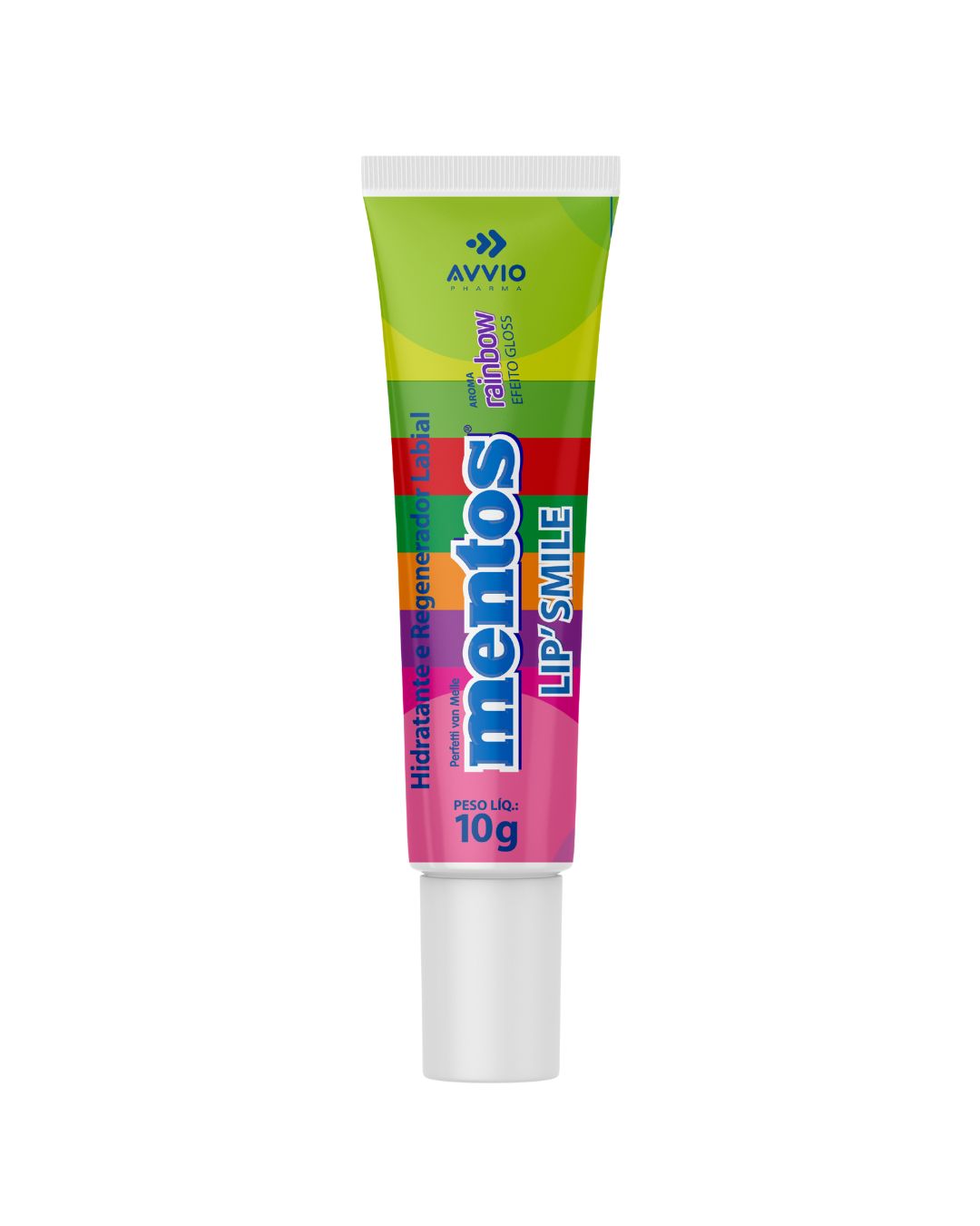 Mentos Lip'Smile Rainbow - Hidratante e Regenerador Labial AVVIO 10g