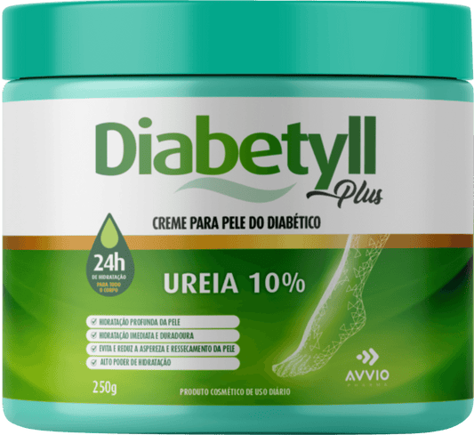Diabetyll Plus Ureia 10% Hidratação Reparadora AVVIO Pele Sensível - 250g - Macrofarma