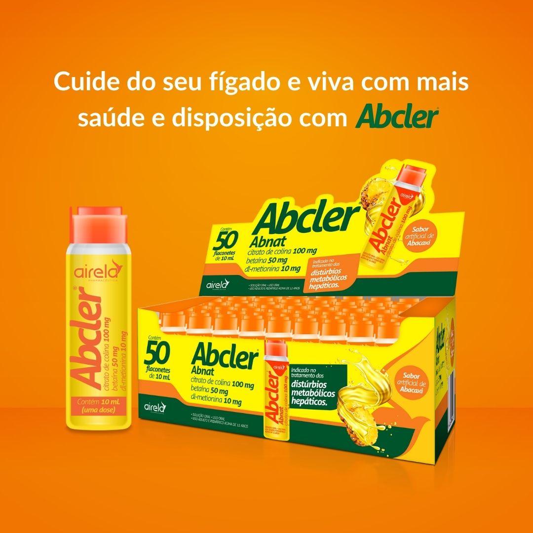 Abcler Betaina Colina Metionina 10ml Sistema Digestivo Airela - 50 Frascos
