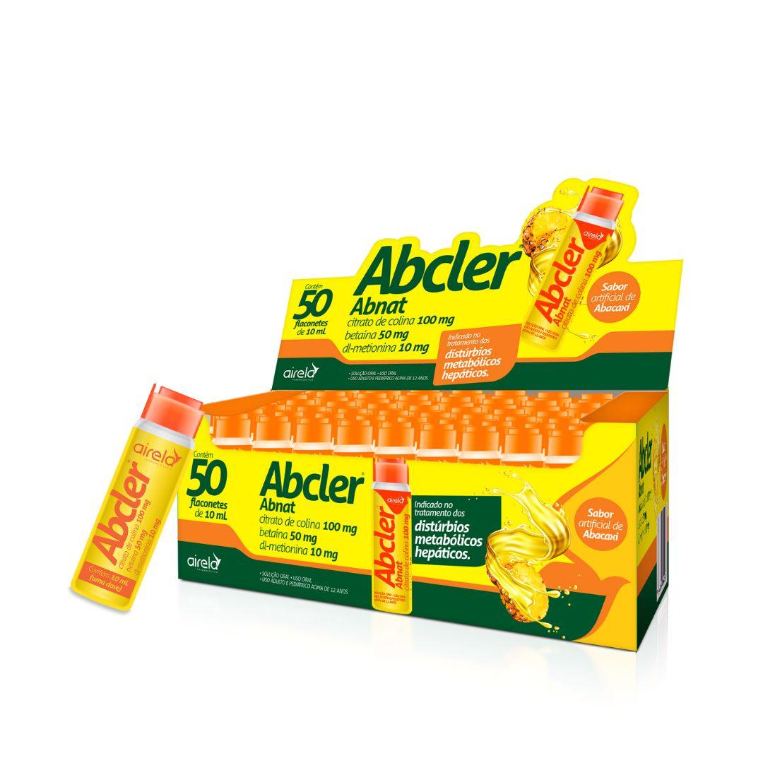 Abcler Betaina Colina Metionina 10ml Sistema Digestivo Airela - 50 Frascos