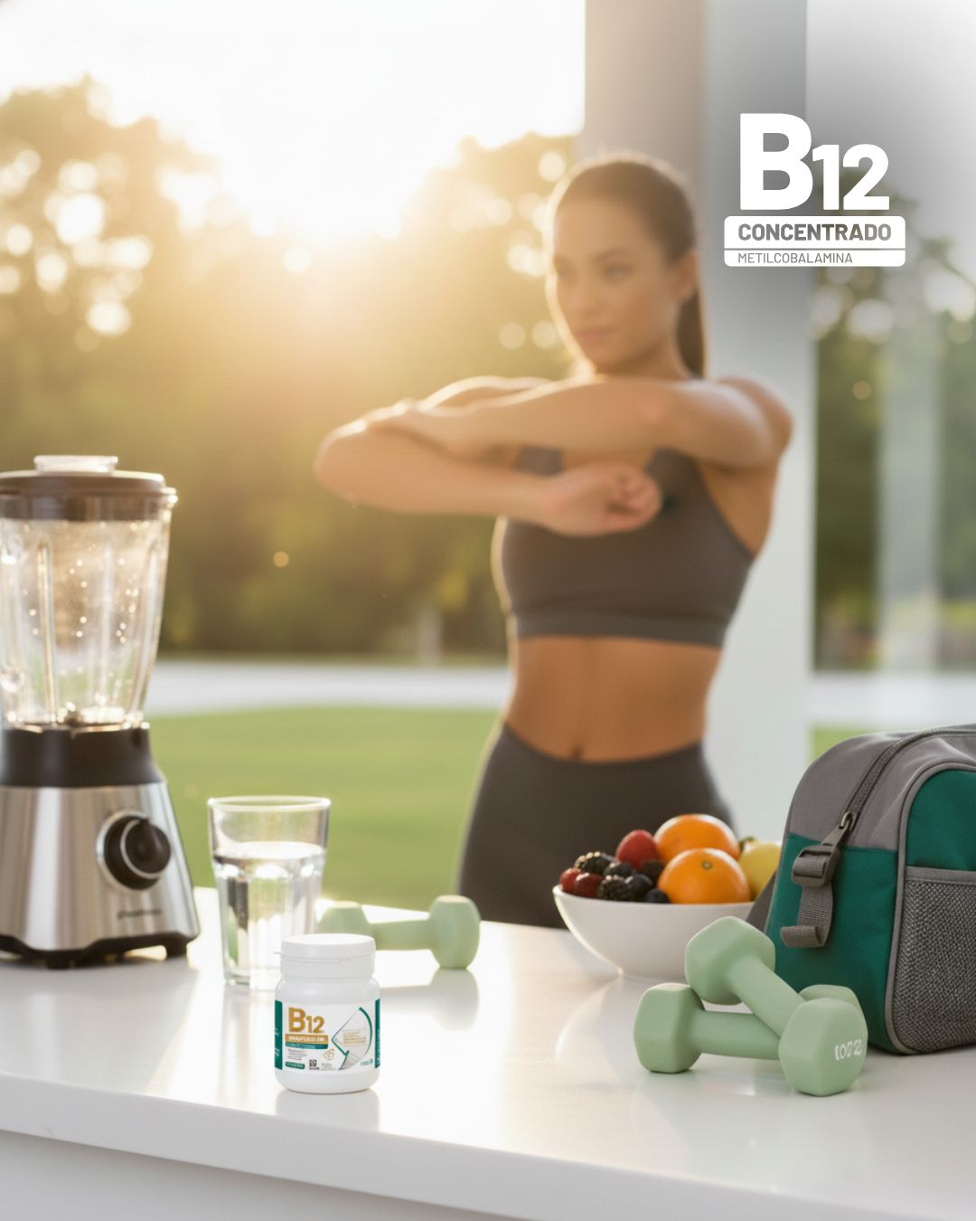 B12 Comprimidos Energia & Metabolismo Airela Metilcobalamina - 60 Comprimidos